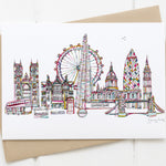 London landmarks skyline card