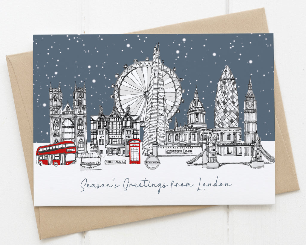London Skyline Christmas Card