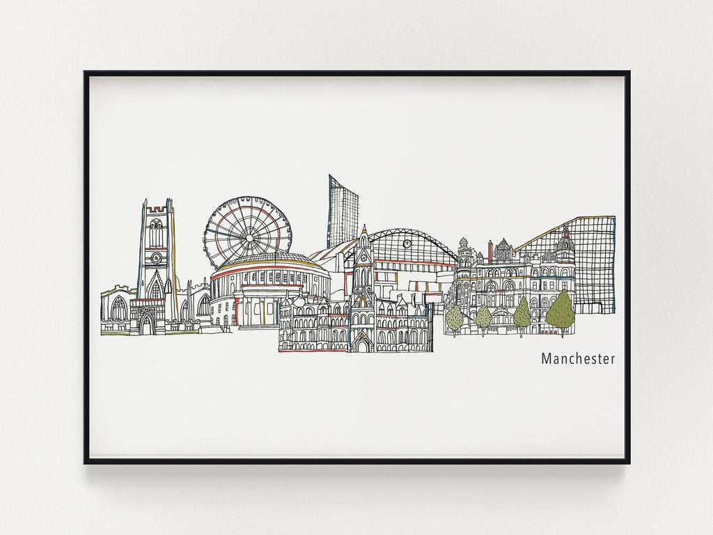 Manchester Landmarks Print
