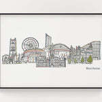 Manchester Landmarks Print