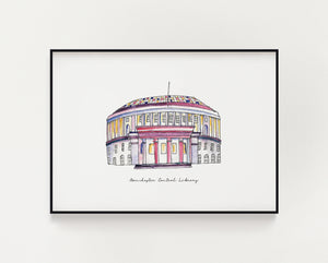 Manchester Central Library print