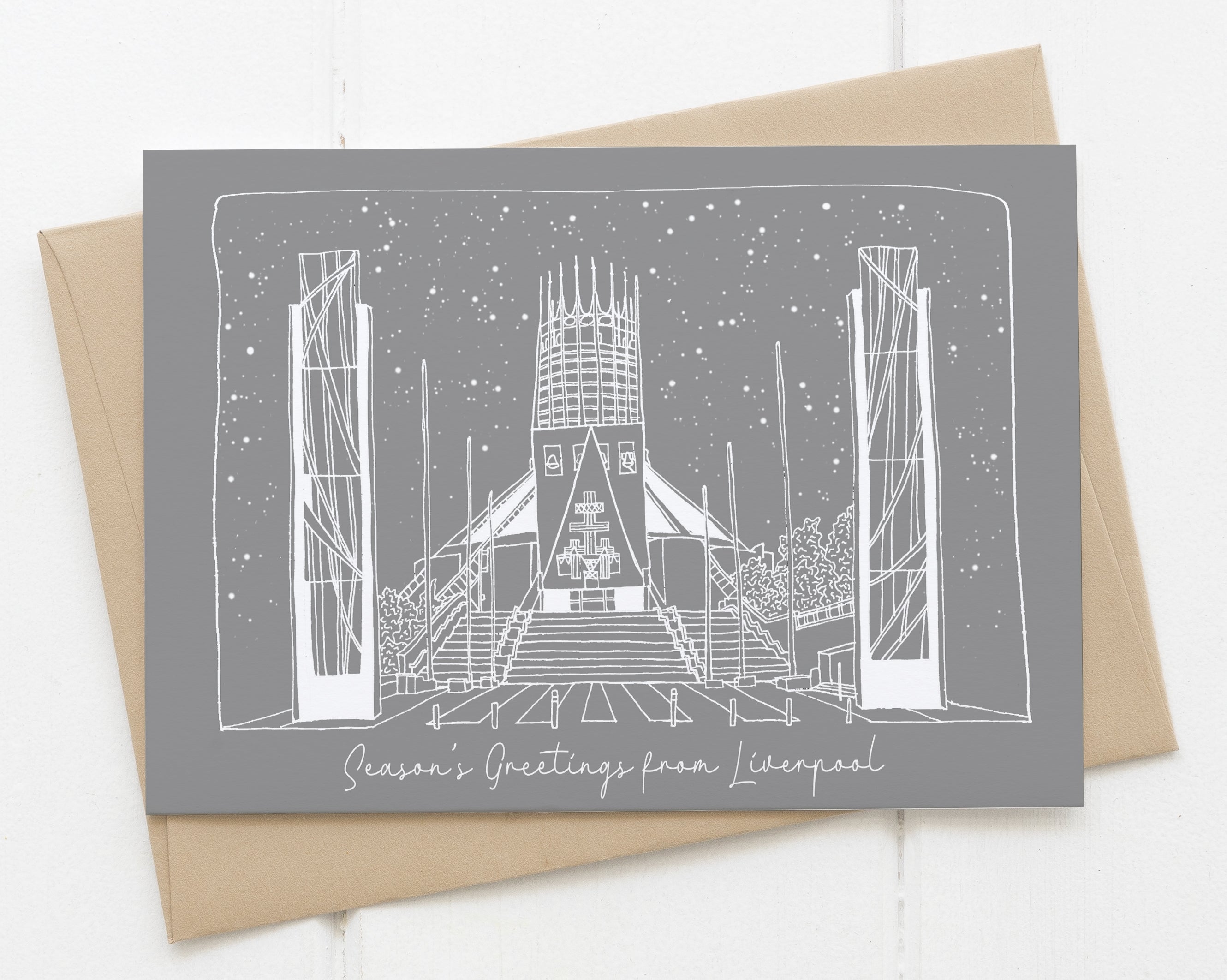 Liverpool Christmas Card Pack of 6