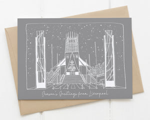 Liverpool Christmas Card Pack of 6