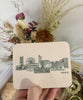 Manchester landmarks pink coaster