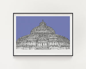 Palm House purple print