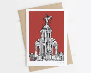 Liverbuilding red card - Liverpool card