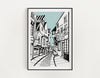 York Shambles Print Blue