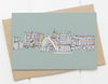 Sheffield skyline card blue
