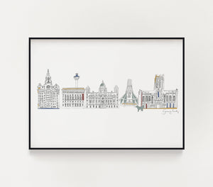 Liverpool Skyline Print