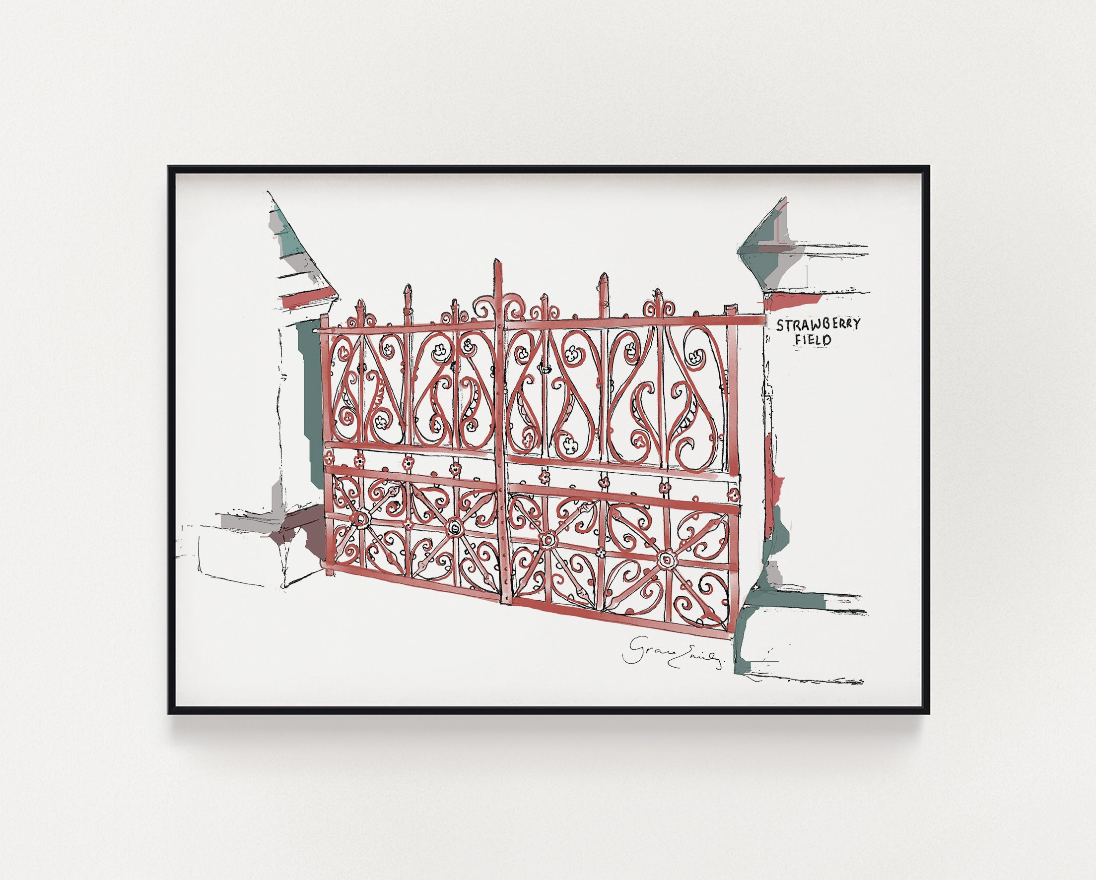 Strawberry Fields Beatles Print