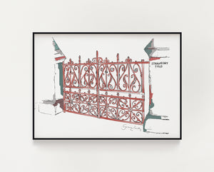 Strawberry Fields Beatles Print