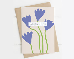 Thinking of you flower card