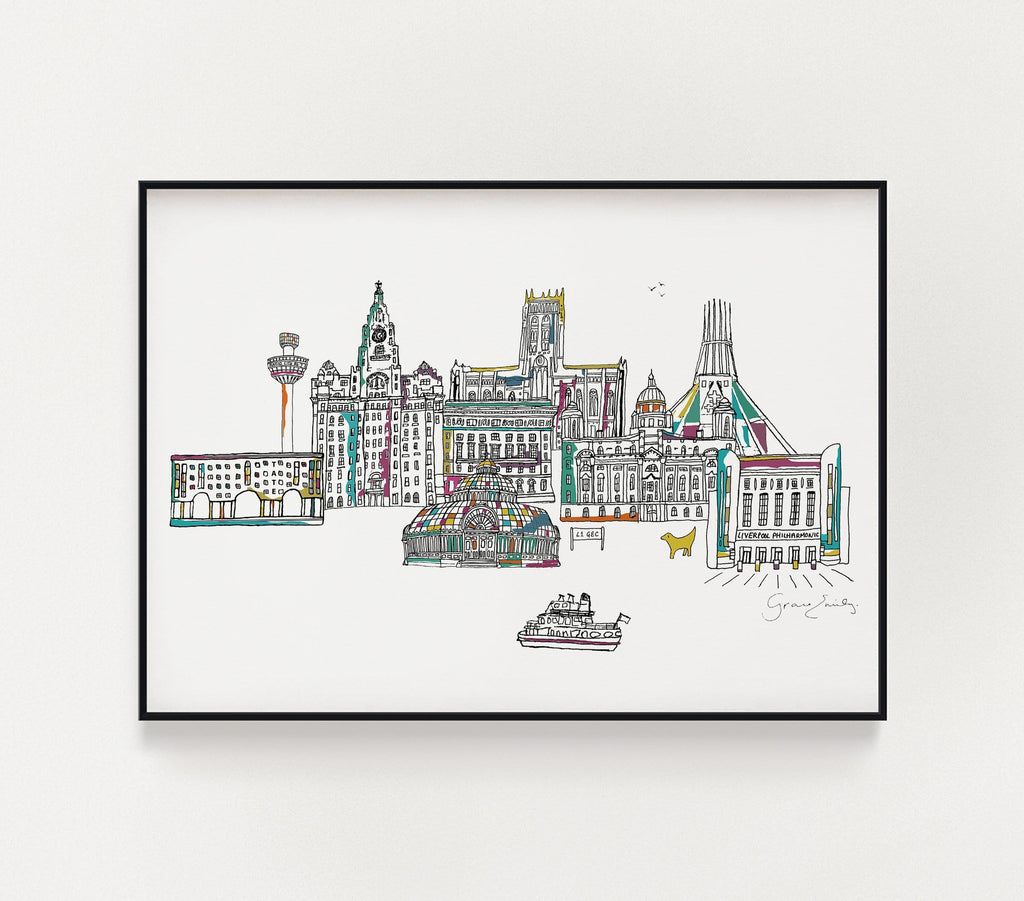 Liverpool Landmarks Print