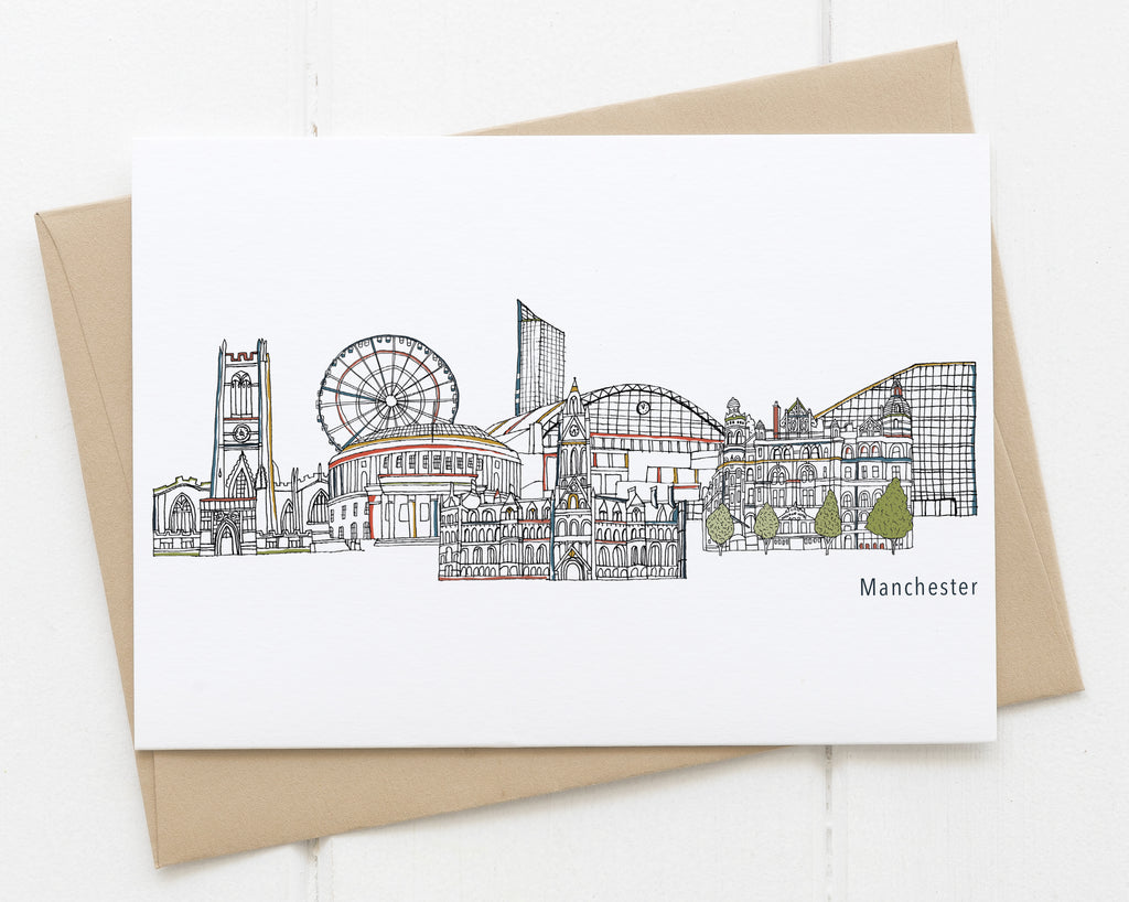 Manchester card white