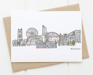 Manchester card white