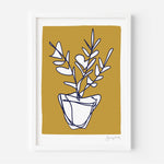 Mustard plant print