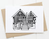 York Merchants Adventurer's Hall monochrome card